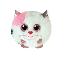 PELUCHE TY BEANIE BALLS - MUFFIN LE CHAT BLANC PUFFIES 4